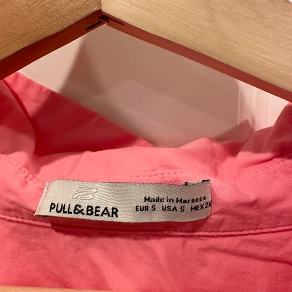 Pull&Bear Crop Button Down Shirts - Picture 2 of 2